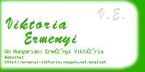 viktoria ermenyi business card